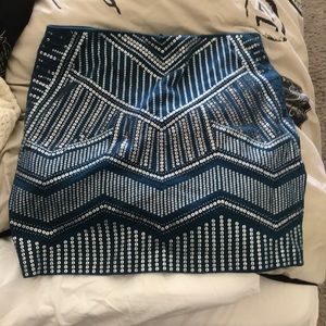 Express Sequin skirt